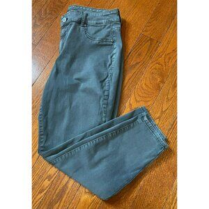 Maurices Jeans Womens Plus 16W Short Gray Charcoal Wash Skinny Stretch Denim